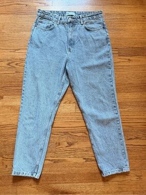 Zara Acid Wash High-Waist Mom Jeans